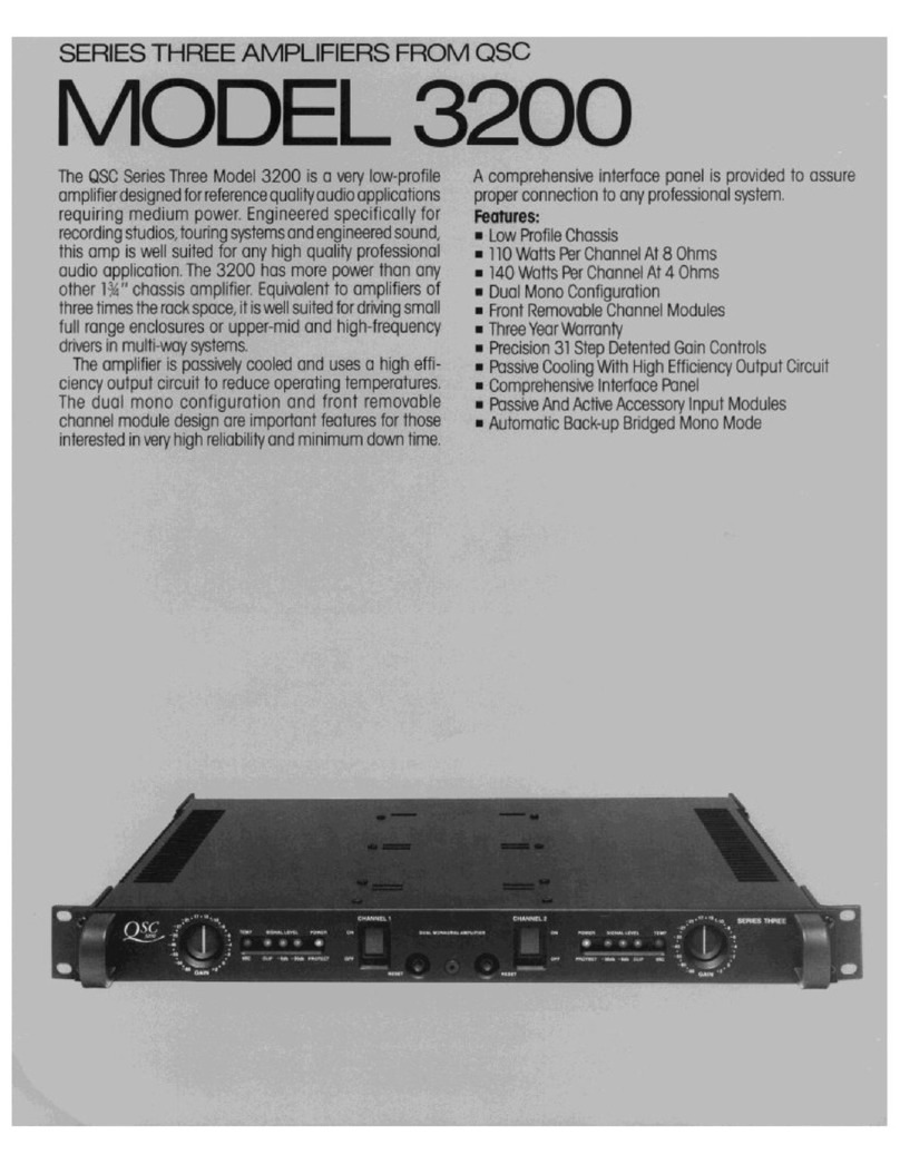 QSC 3200 User manual