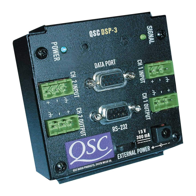 QSC DSP-3' User manual