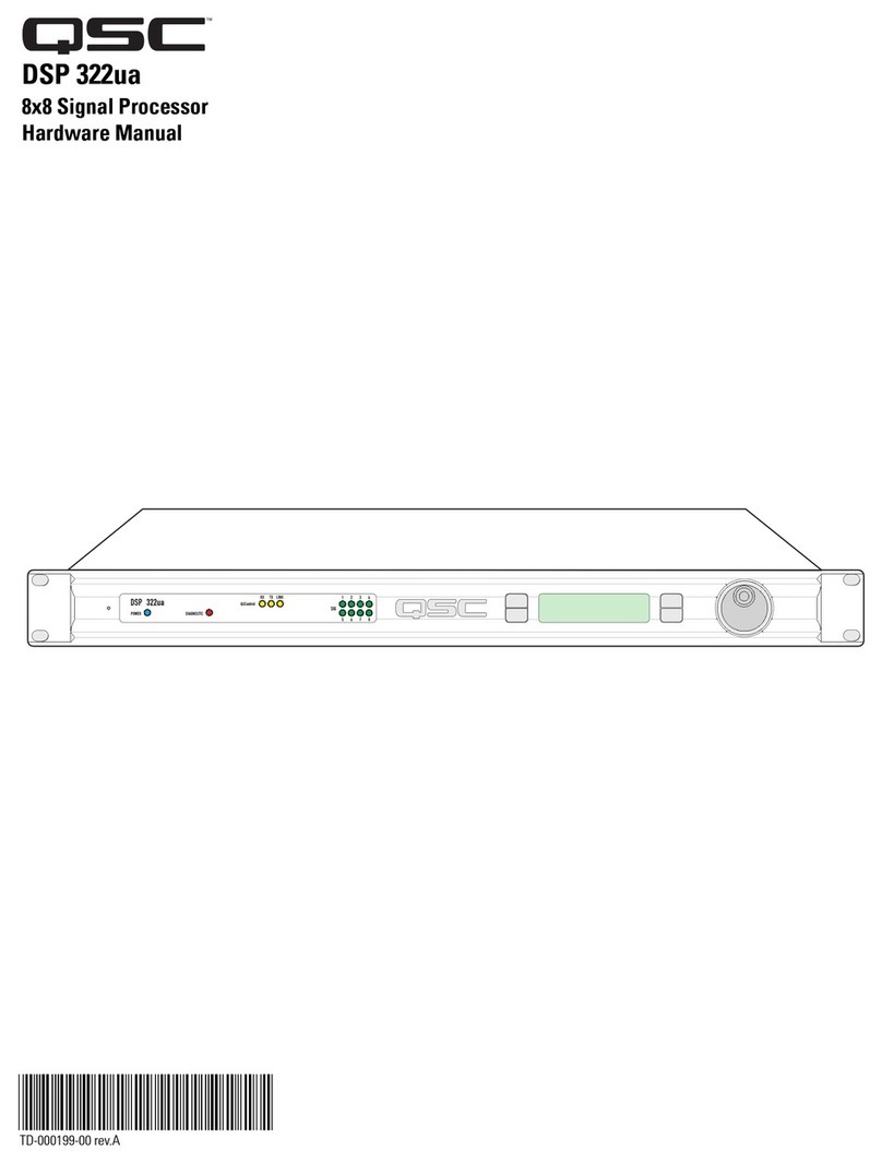 QSC DSP 322UA User manual