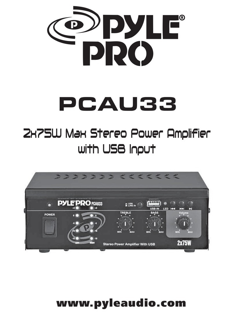 Pyle Pro PCAU33 user manual