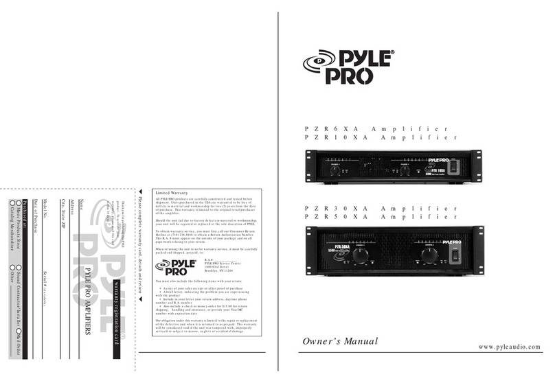 Pyle Pro AZR6XA User manual Pyle Pro AZR6XA User manual