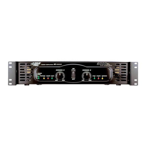 Pyle Pro Amplifier PT-5800 User manual