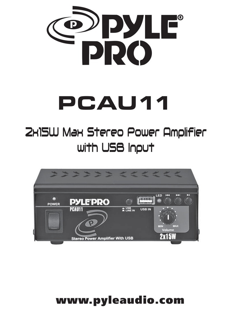 Pyle Pro PCAU11 User manual Pyle Pro PCAU11 User manual