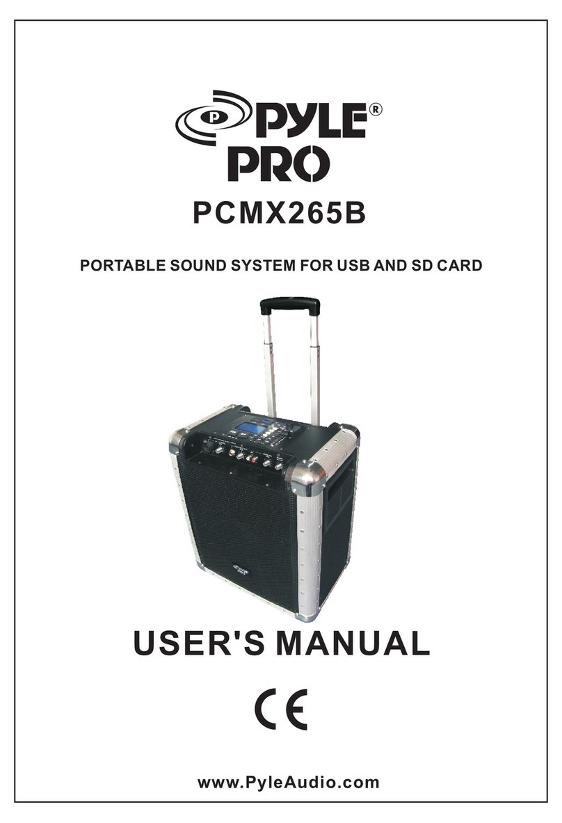 Pyle Pro PRO PCMX265B User manual