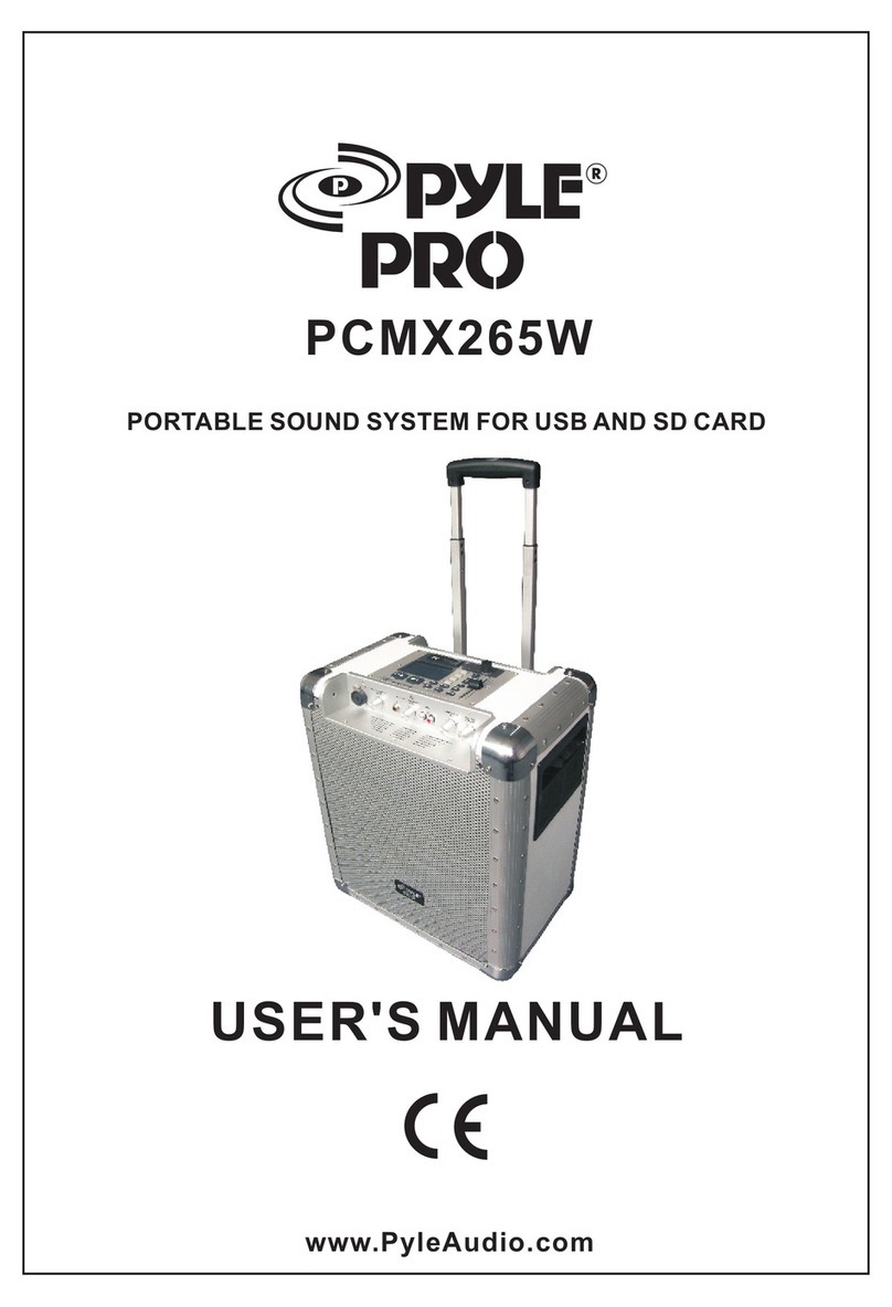 Pyle Pro PYLE PCMX265W user manual