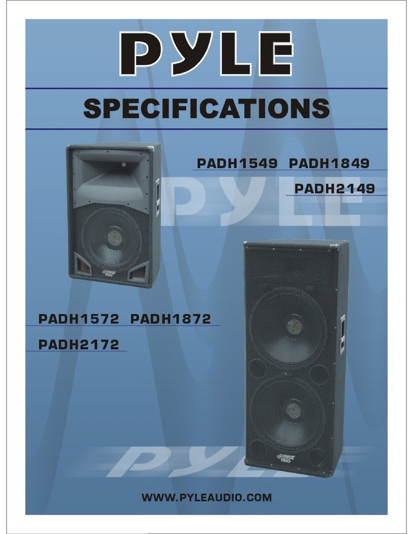 PYLE Audio PADH1572 User manual