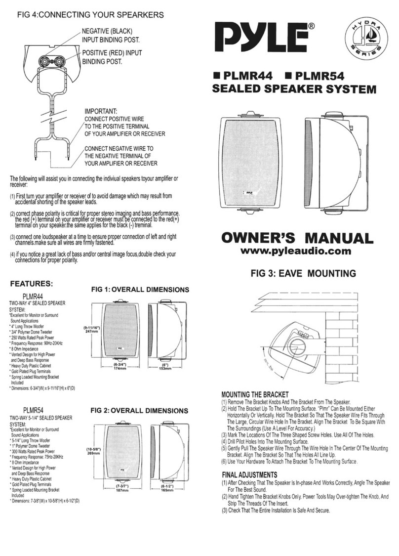 PYLE Audio PYLE Hydra PLMR44 owner's manual