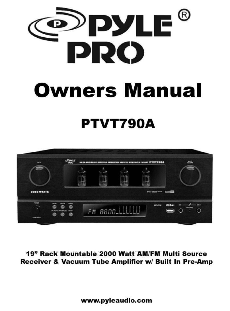 Pyle Pro Pyle Pro PTVT790A User manual