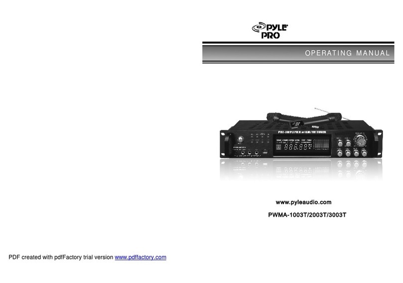 Pyle Pro PWMA-1003T User manual