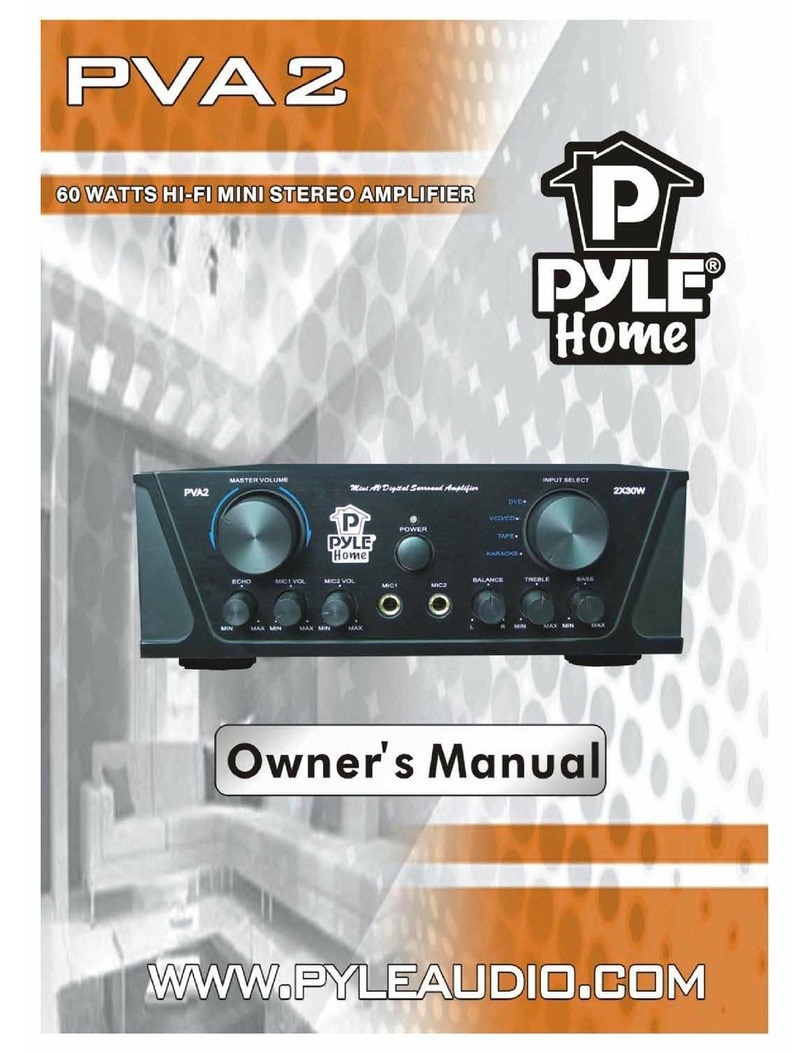 PYLE Audio PVA2 owner's manual