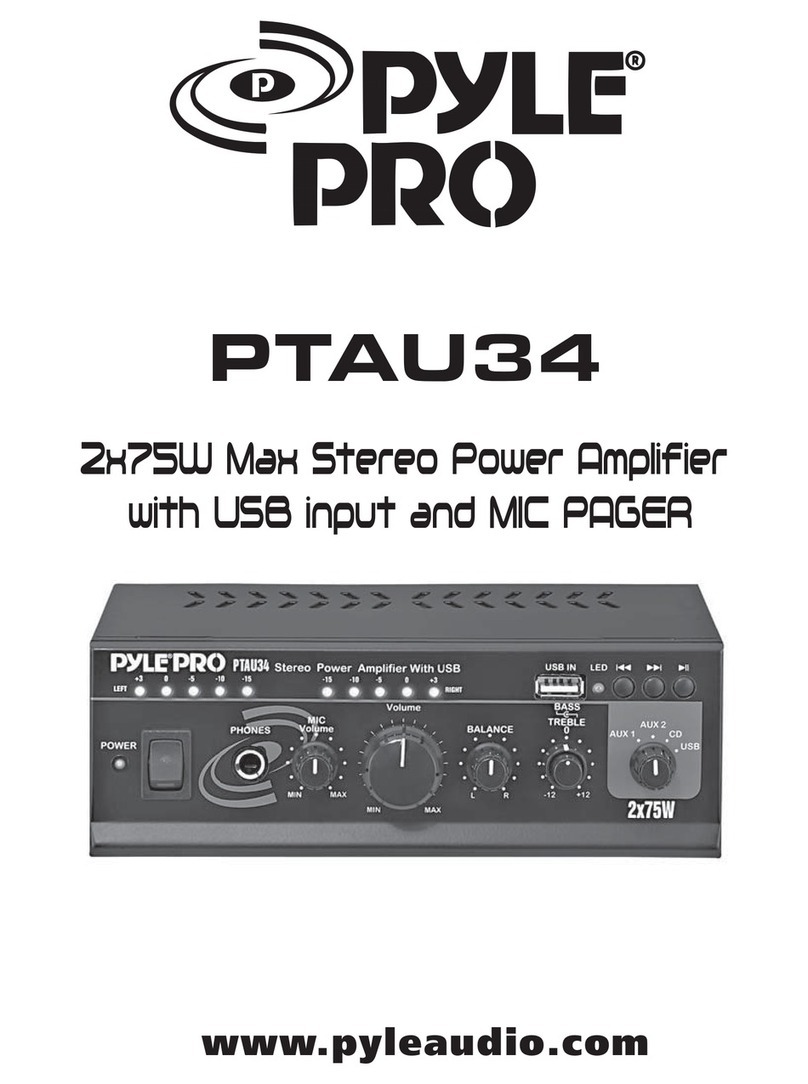 Pyle Pro PTAU34 user manual