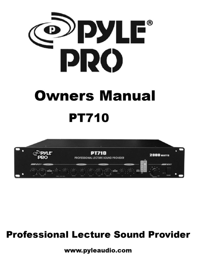 Pyle Pro PT710 User manual