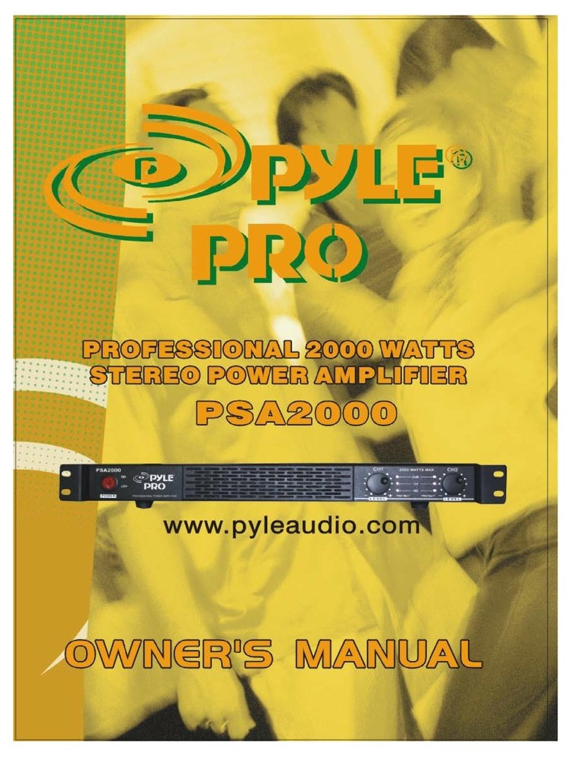 Pyle Pro PSA2000 owner's manual