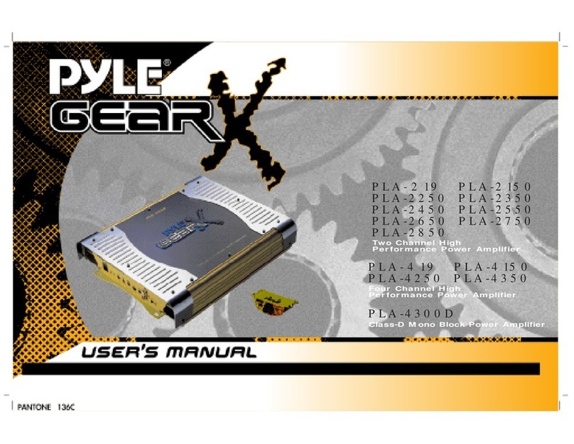 PYLE Audio PLA-2150 user manual