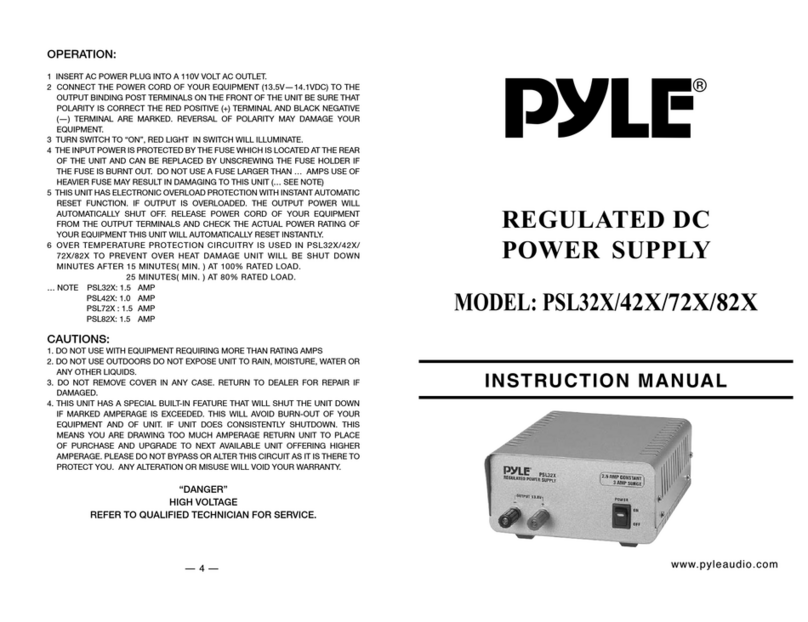 Pyle PSL32X User manual
