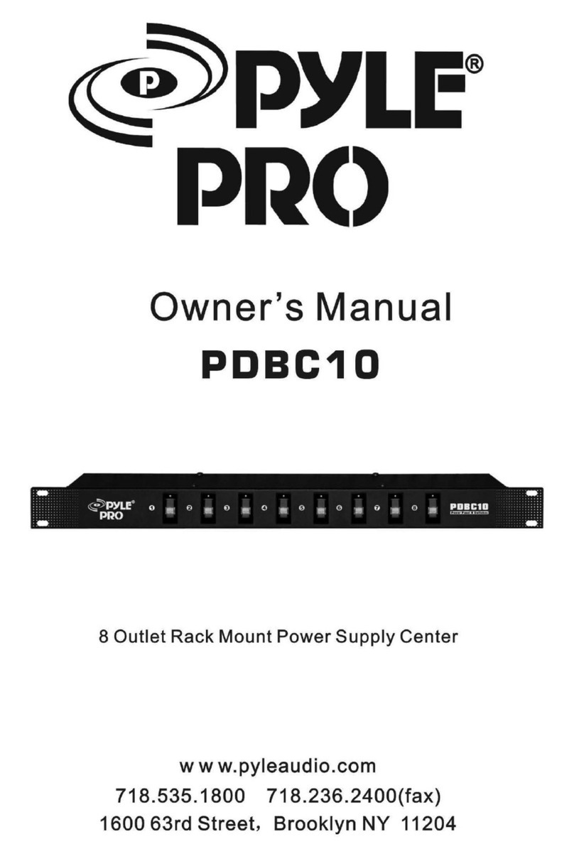Pyle Pro PDBC10 owner's manual