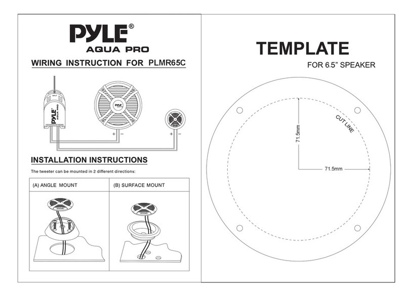 Pyle PLMR65C User manual