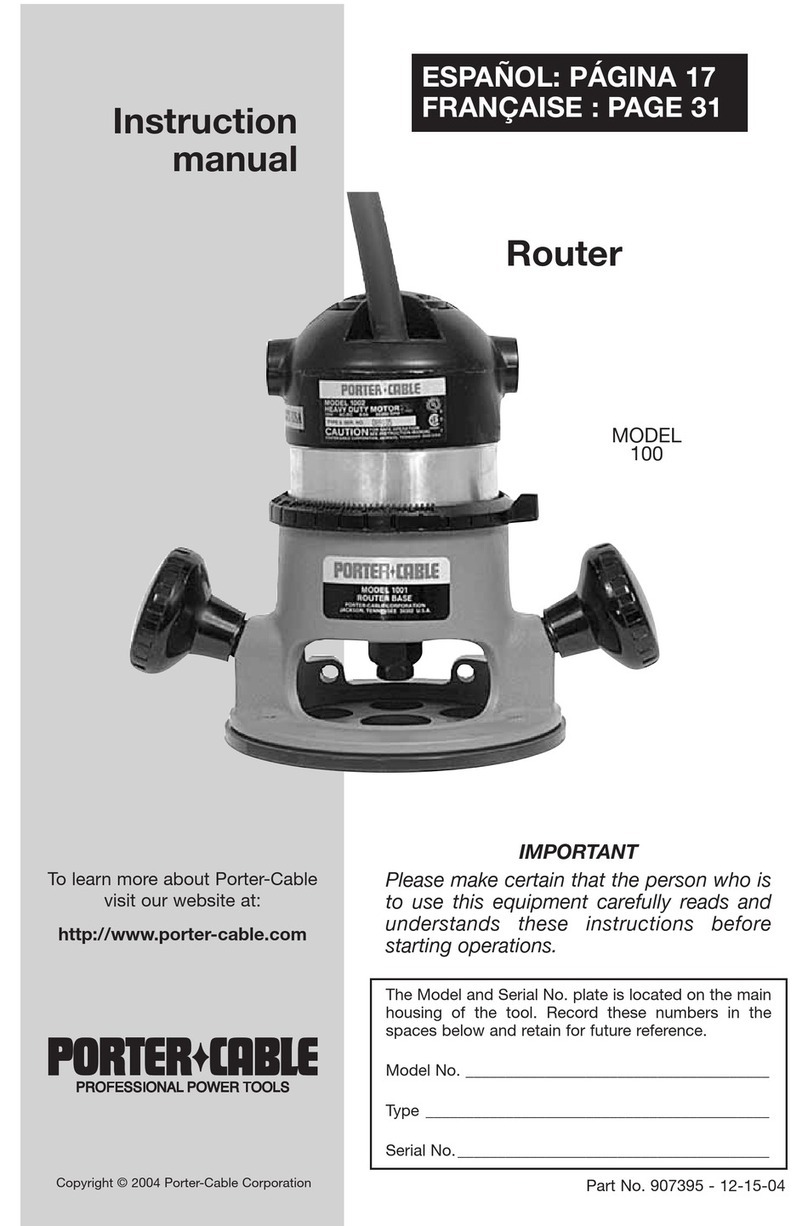 Porter-Cable 100 User manual