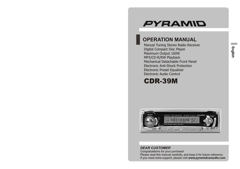 Pyramid CDR-39M Operation manual Pyramid CDR-39M Operation manual
