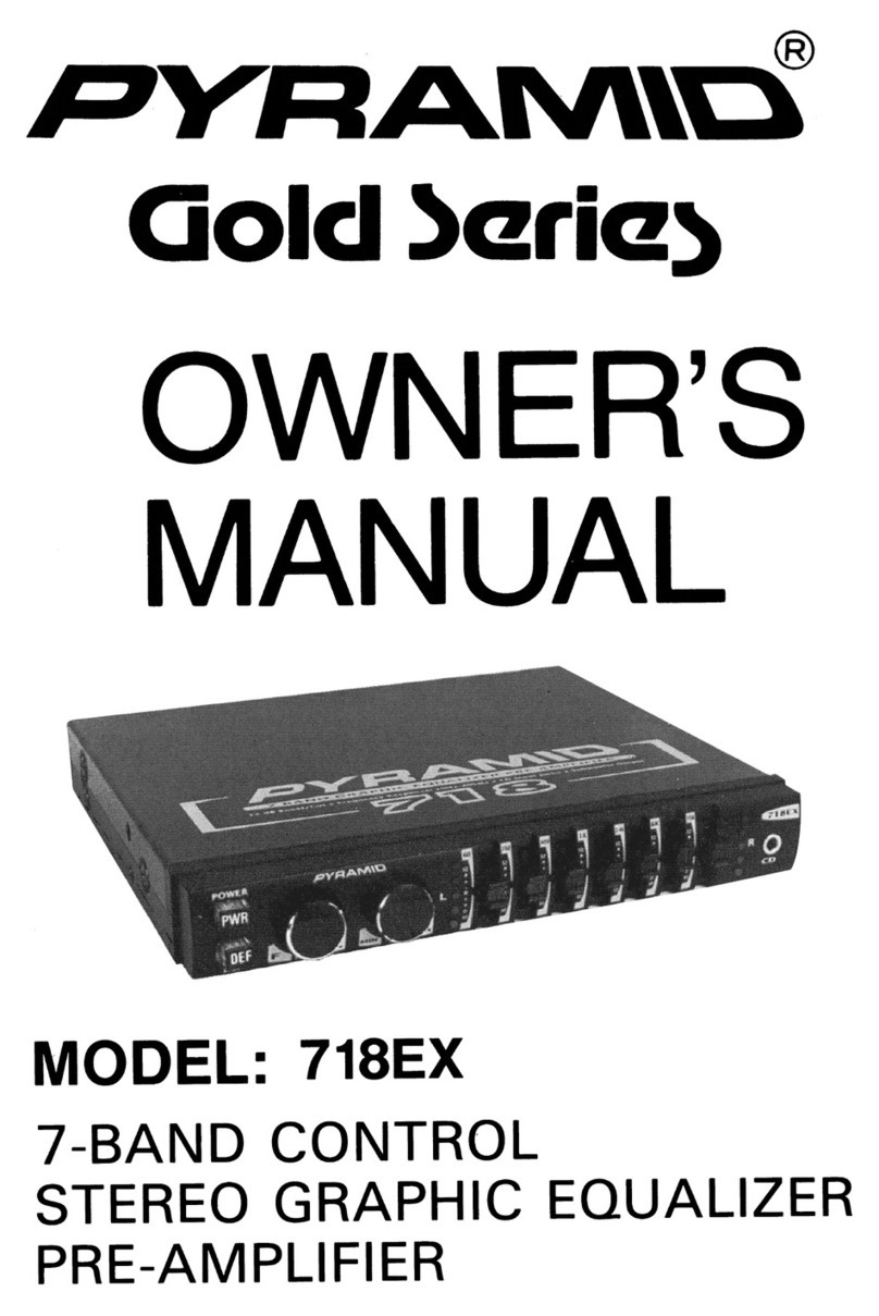 Pyramid GOLD SERIES 718EX owner's manual