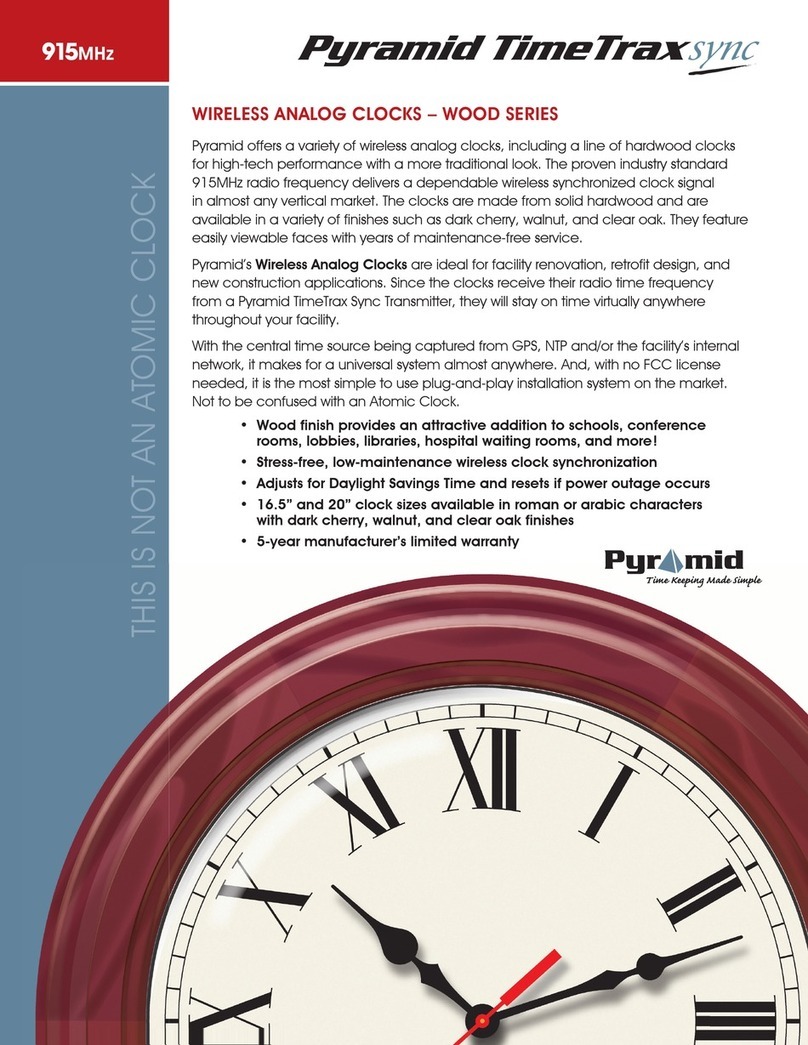 Pyramid TimeTrax Sync Wood Series User manual