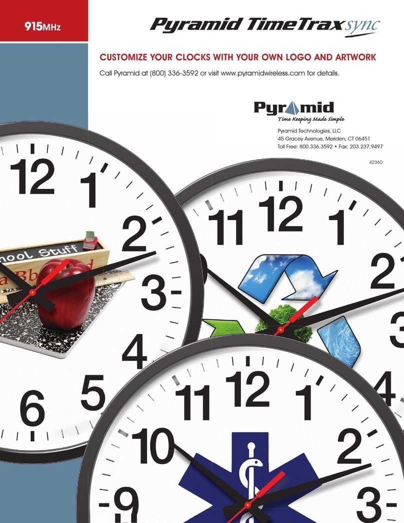 Pyramid TimeTrax Clock User manual