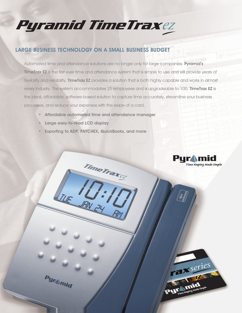Pyramid TimeTrax EZ 41302 User manual