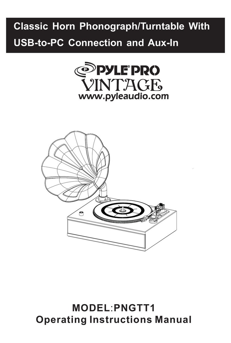 Pyle Pro Vintage PNGTT1 Instruction Manual