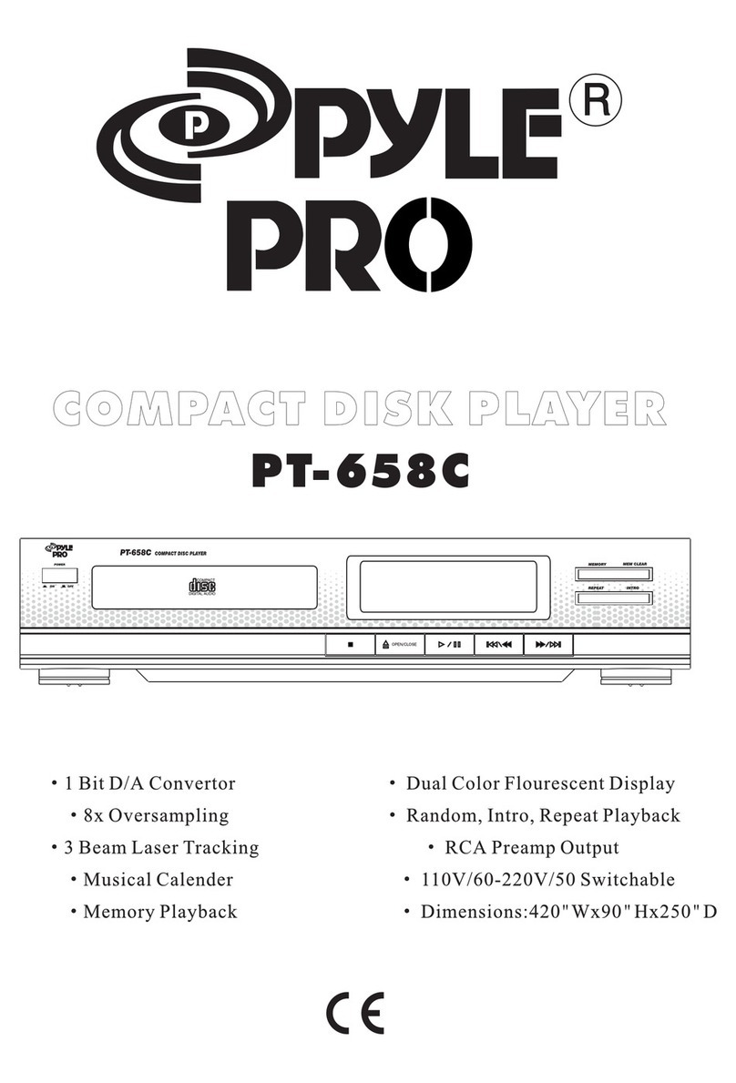 Pyle Pro PYLE PRO PT658C User manual