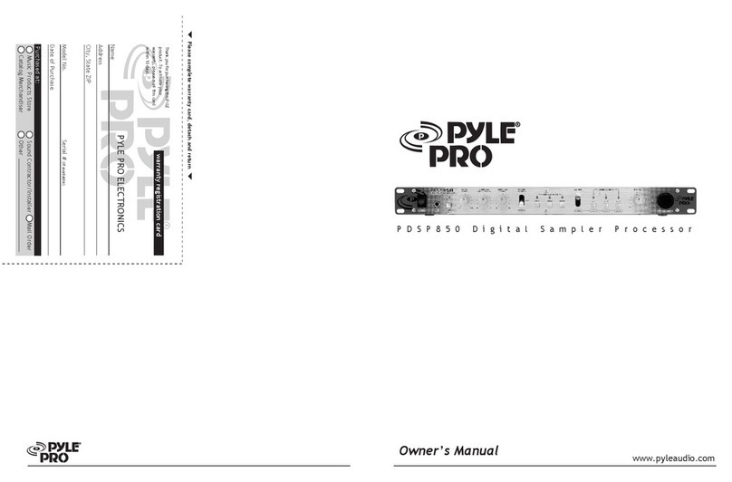 Pyle Pro PDSP850 User manual