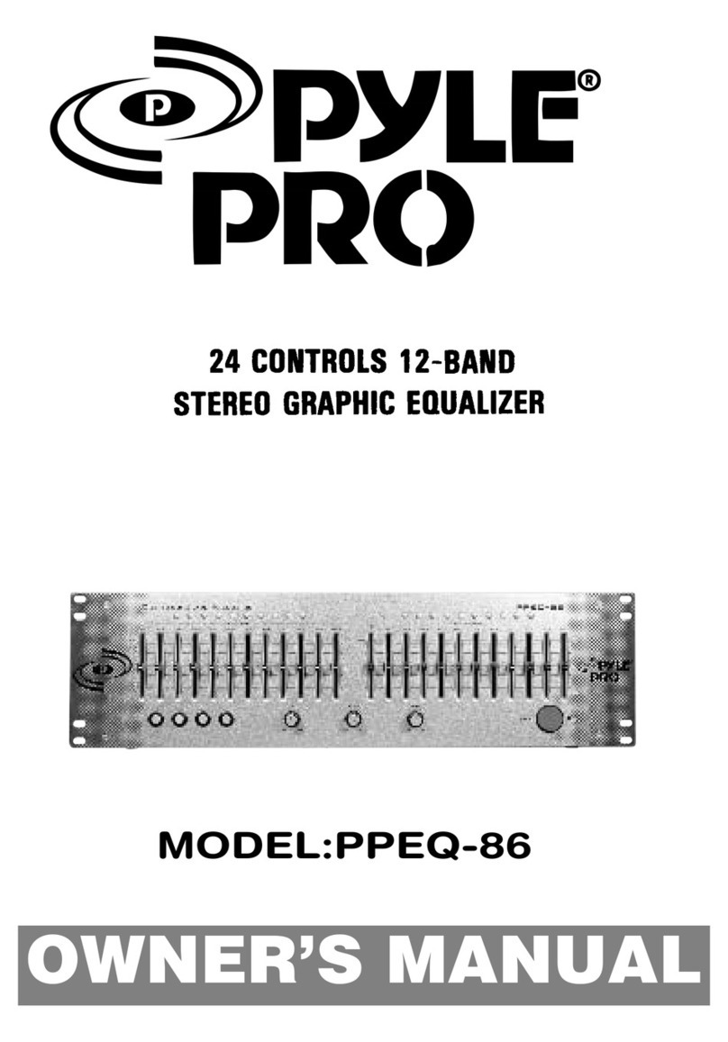 Pyle Pro PPEQ-86 owner's manual