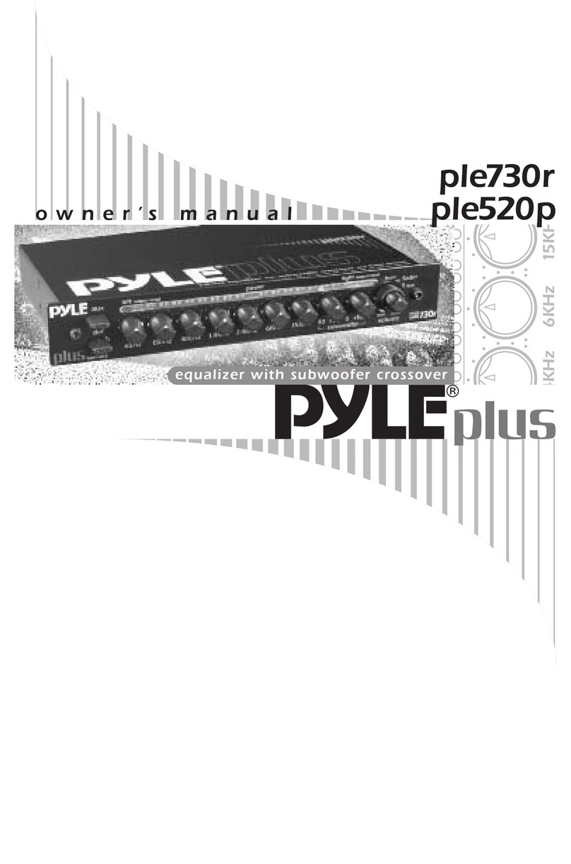 PYLE Audio PLE730R owner's manual