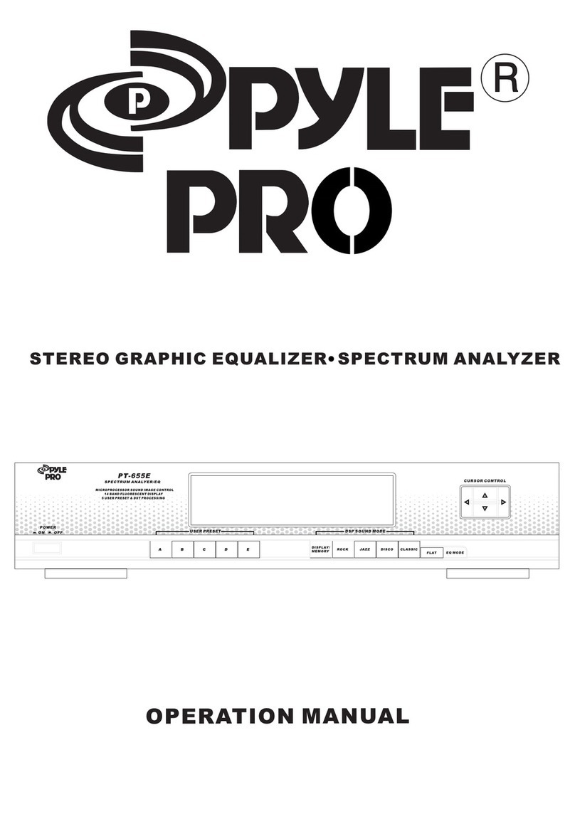 PYLE Audio PT655E User manual