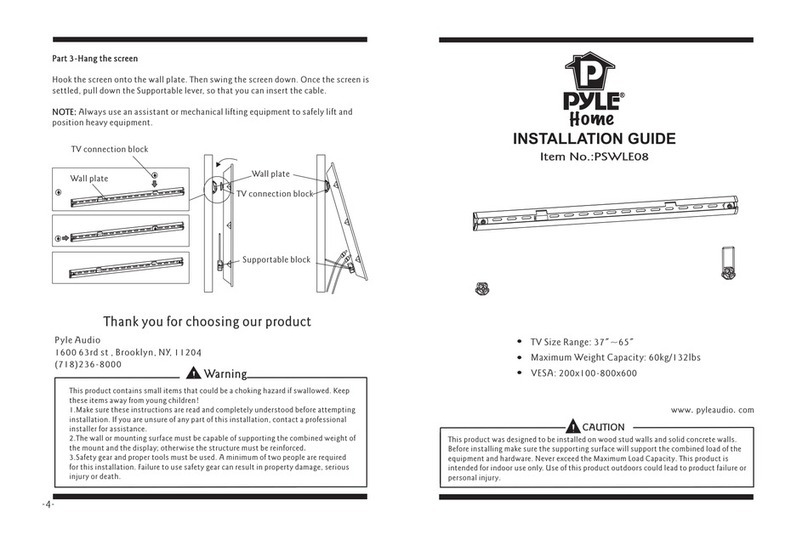Pyle PSWLE08 User manual