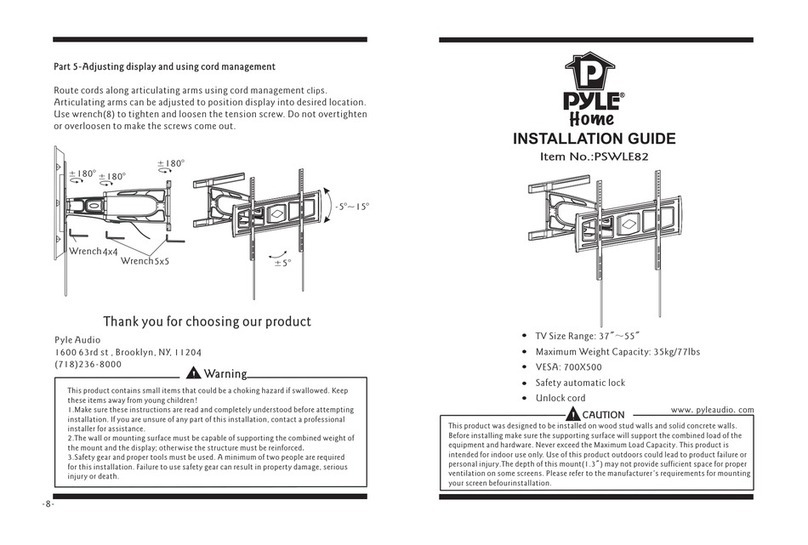 Pyle PSWLE82 User manual