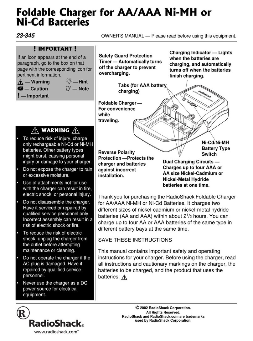 Radio Shack 23-345 User manual