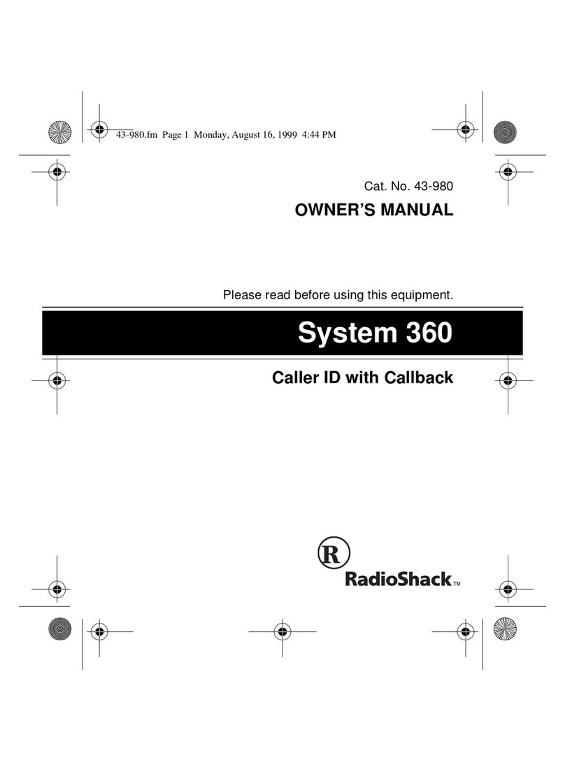 Radio Shack Talking 360 User manual