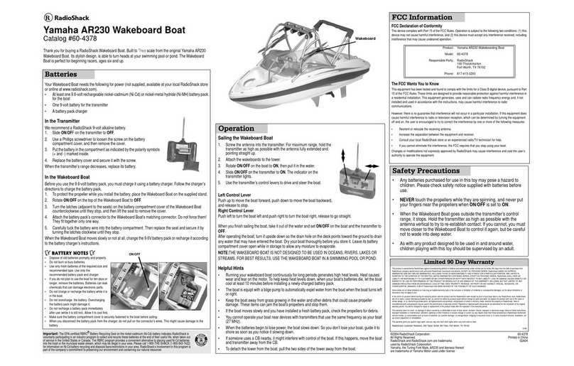 Radio Shack AR230 User manual Radio Shack AR230 User manual