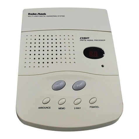 Radio Shack TAD-1005 User manual