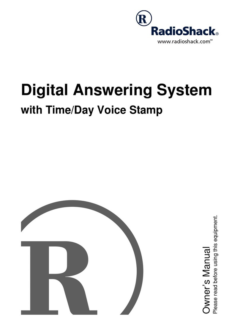 Radio Shack 43-3808 owner's manual