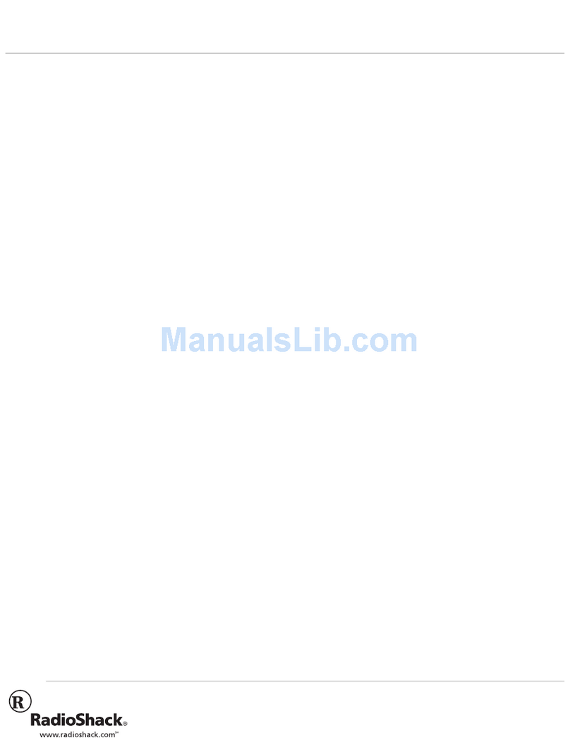 Radio Shack 43-3803 User manual