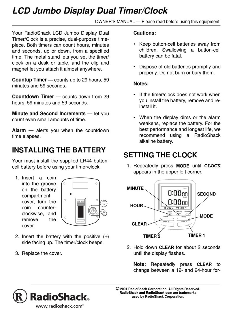 Radio Shack 04A01 User manual