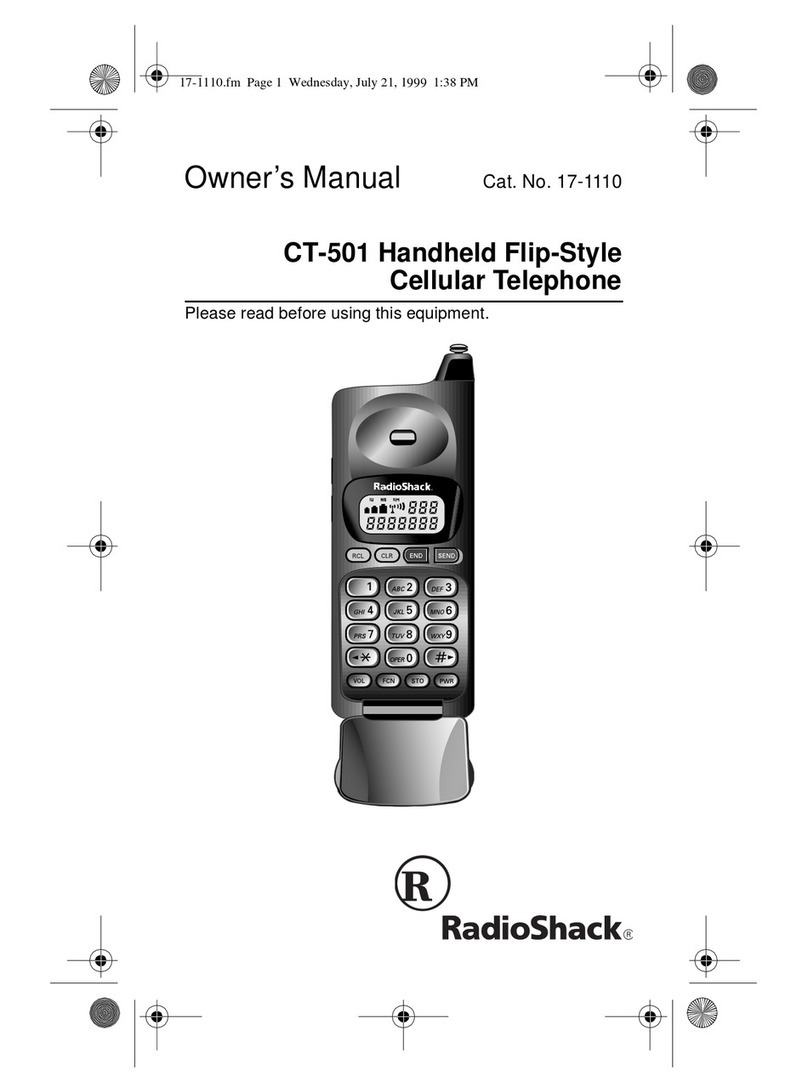 Radio Shack CT-501 User manual