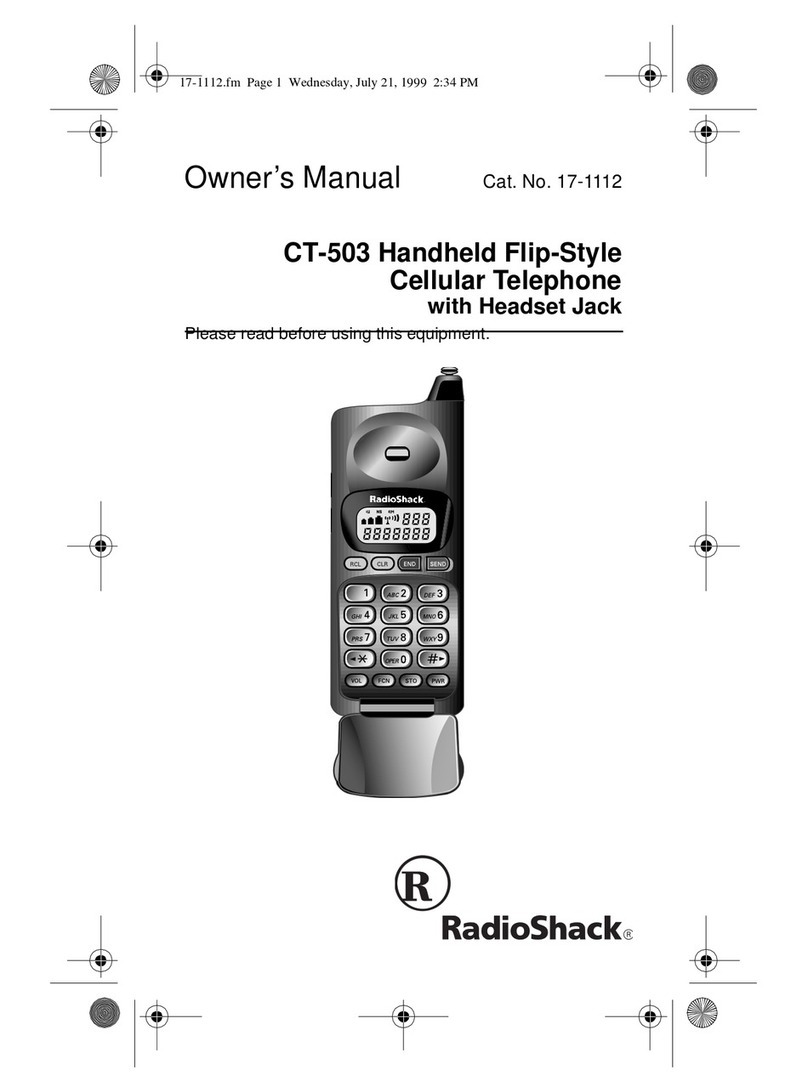Radio Shack CT-503 owner's manual