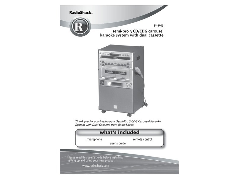 Radio Shack SEMI-PRO 3 CDG 32-3043 User manual