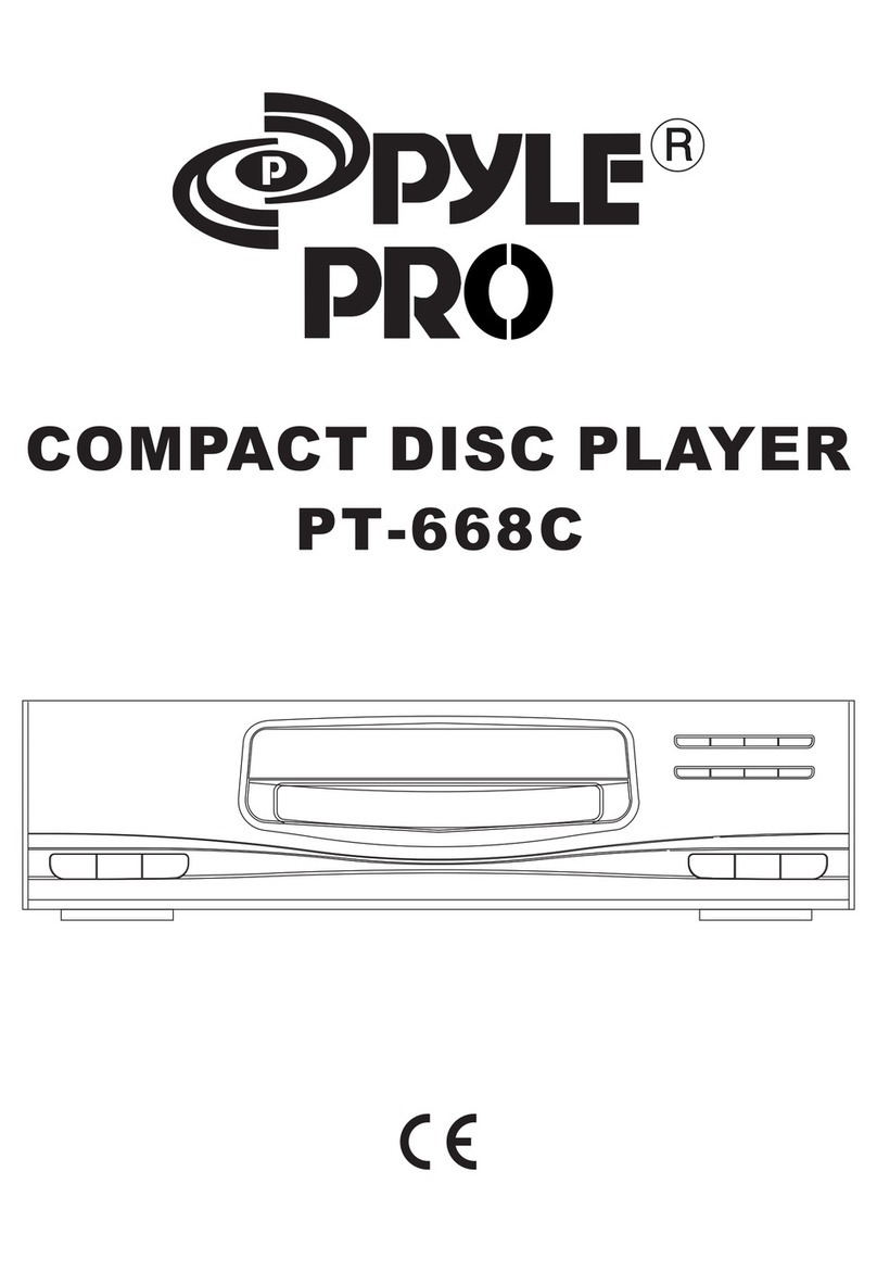 Pyle Pro PT-668C User manual