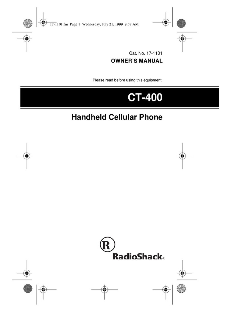 Radio Shack CT-400 User manual