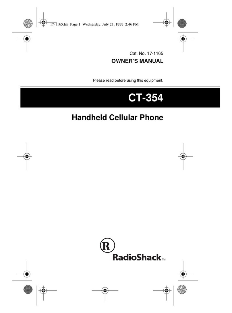 Radio Shack CT-354 owner's manual