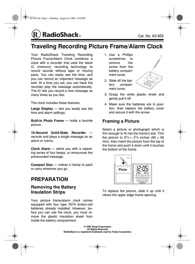 Radio Shack 63-955 user manual