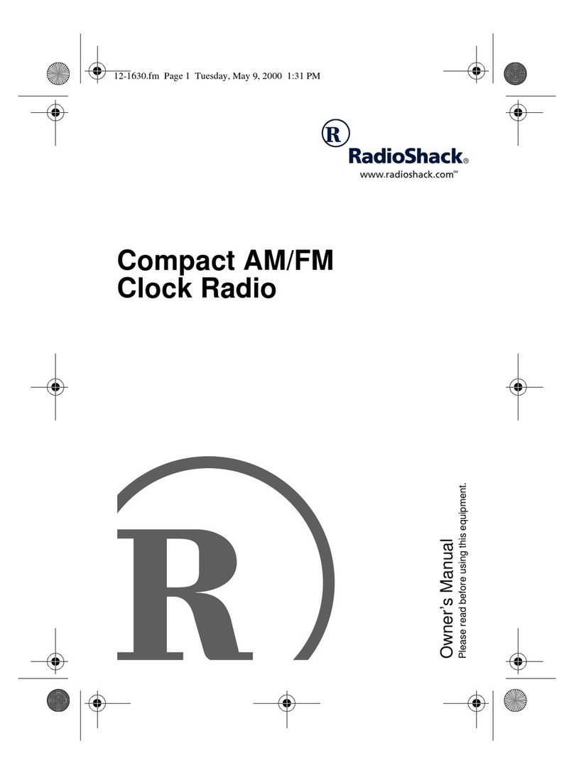 Radio Shack 12-1630 User manual